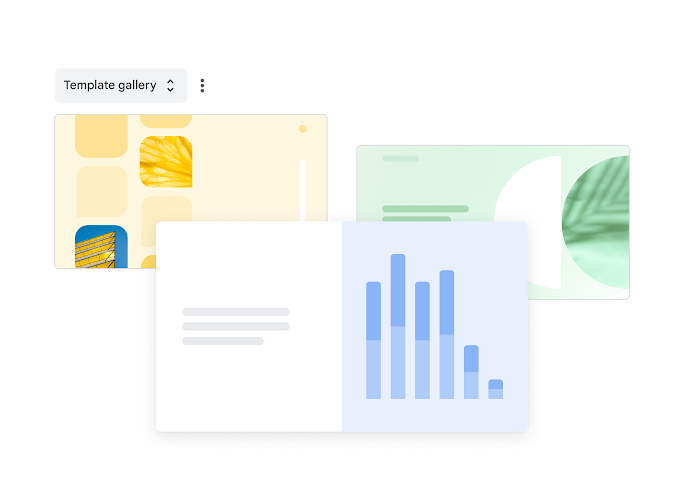 Галерея готовых шаблонов Google Slides